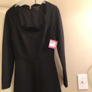 NWT Kate Spade Scallop neckline little black dress